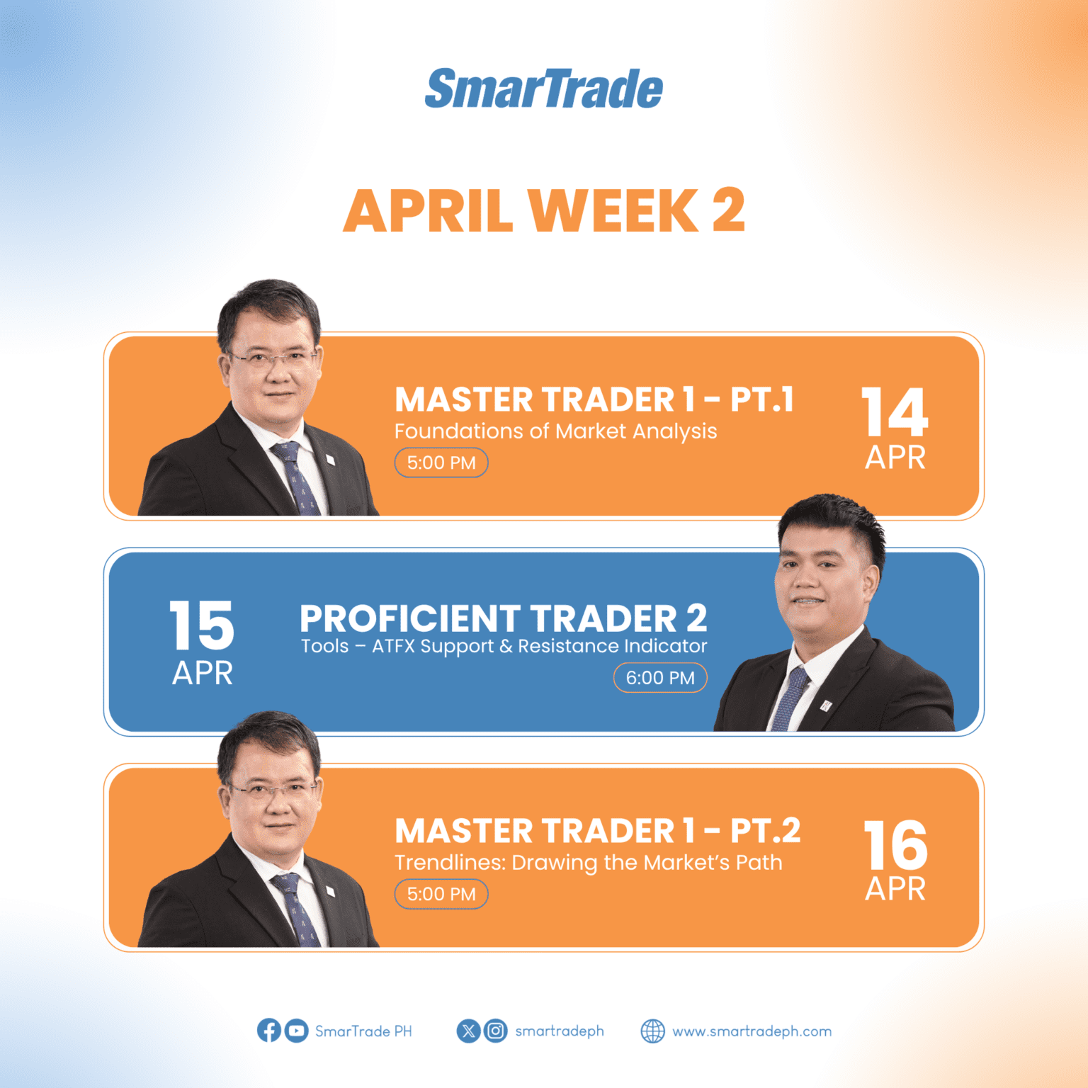 April Week 2 Webinar Schedule