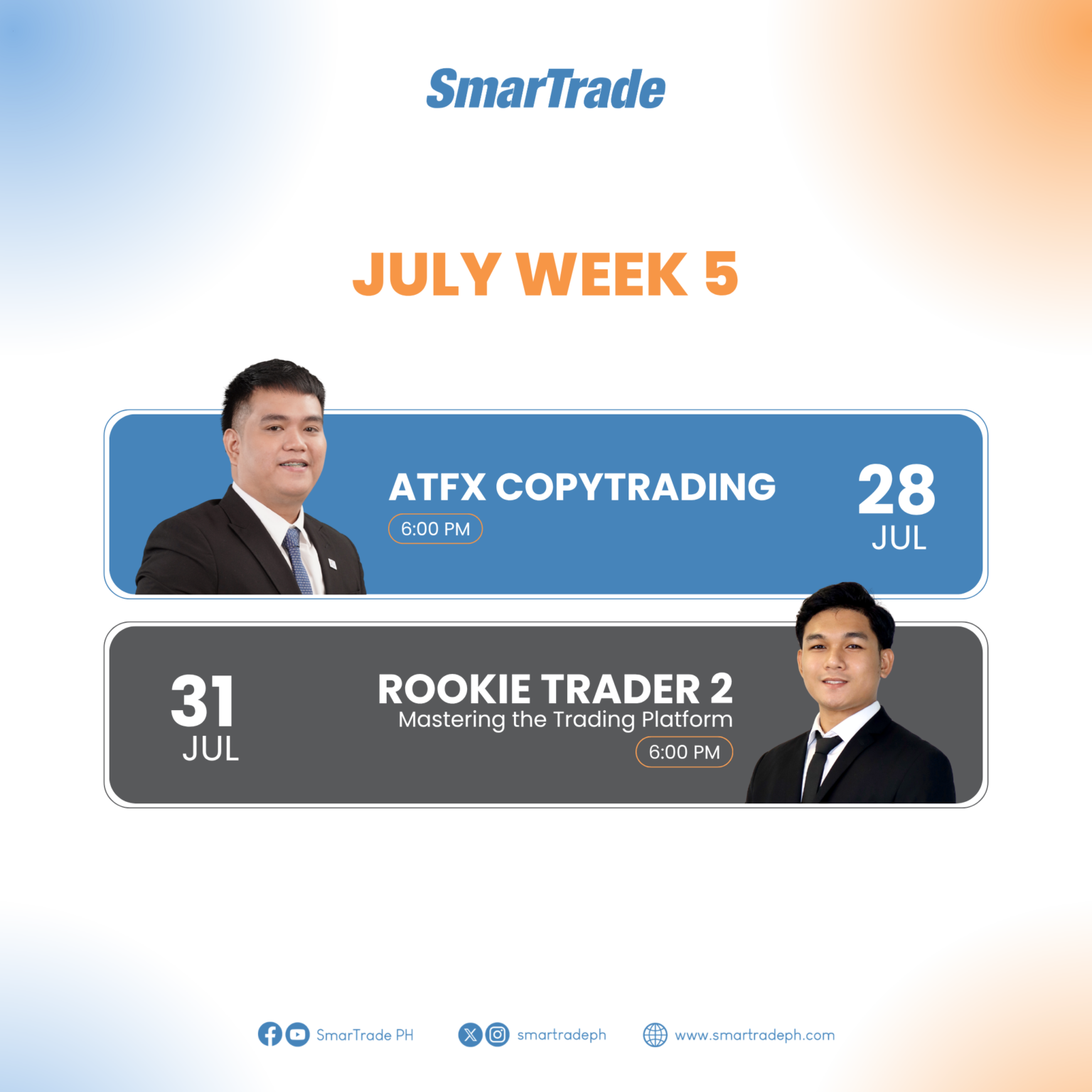 July Week 5 Webinar Schedule